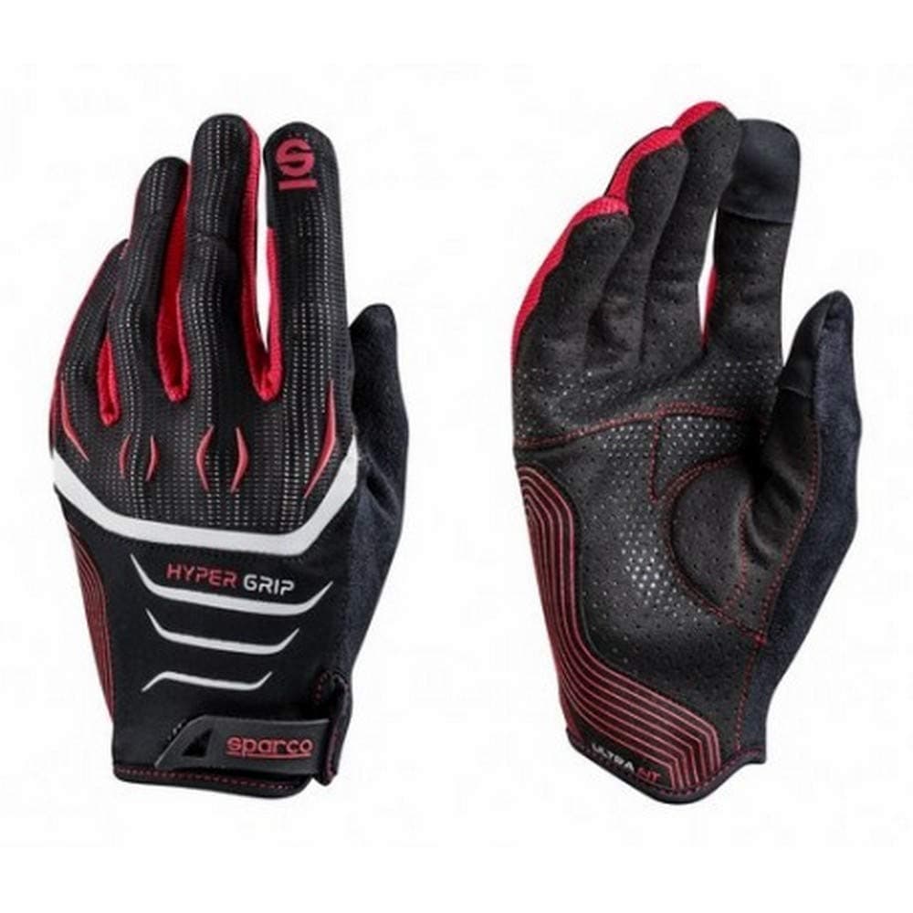 Sparco 002094 Nrrs10 Hypergrip Gloves, Black/Red, M