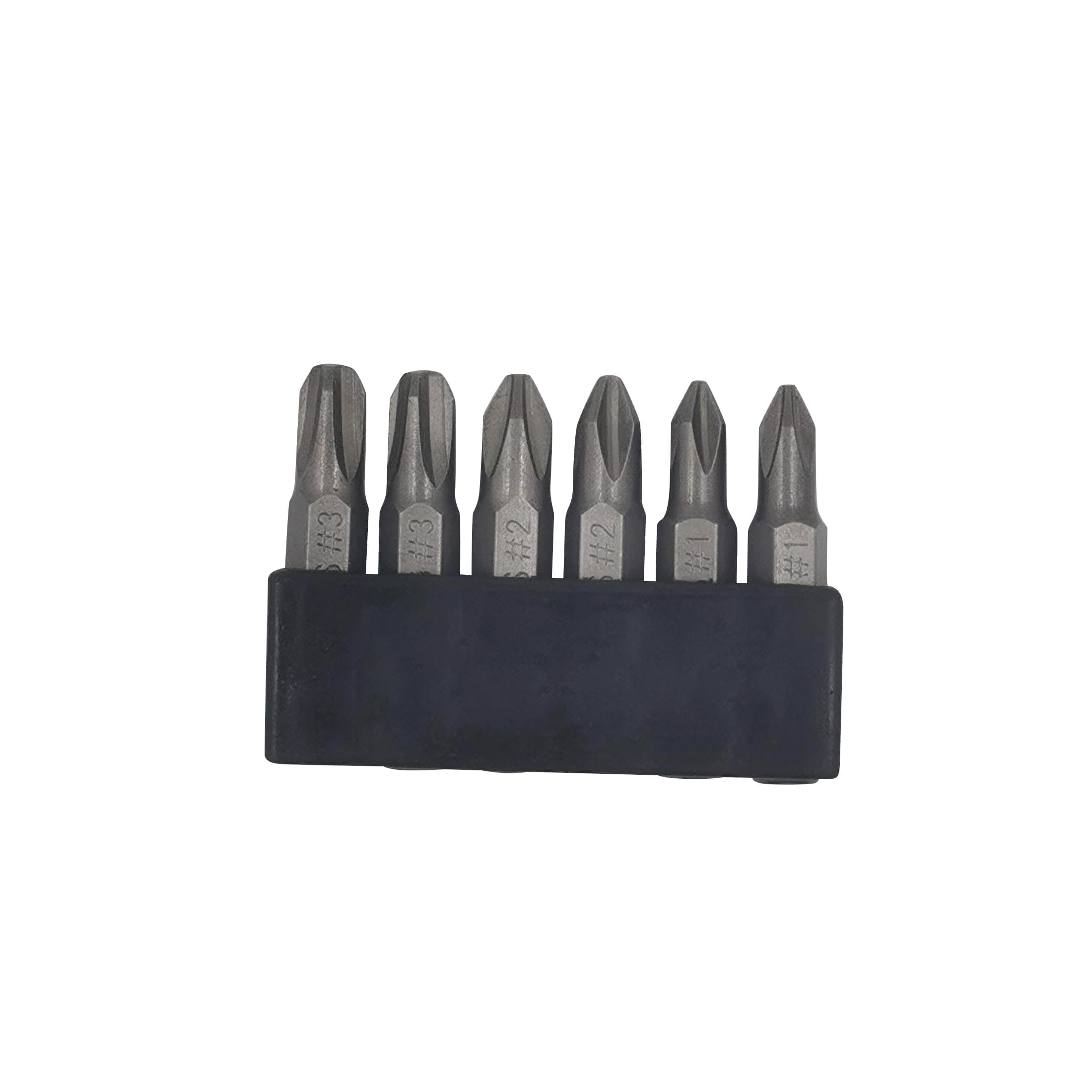 6Pcs 35mm JIS Screwdriver Bit Set with Magnetic Tip, 1/4 Hex Shank, S2 Alloy Steel & 6-Slot Storage Strip – Perfect for Japanese Motorcycles, Cars, Bicycles, and Equipment (JIS #1x2#2x2#3x2)
