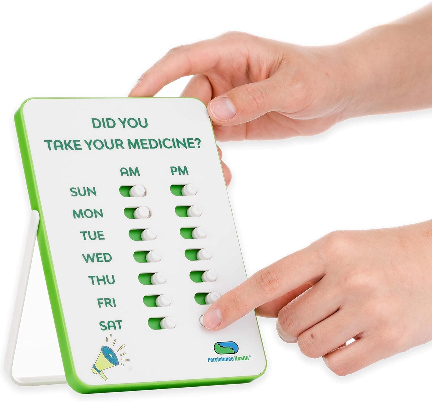 Medication Tracker & Pill Reminder | Visual Reminder Alarm | 7 Day AM PM | Take and Slide | No More Second-guessing or Double-dosing | Perfect for The Elderly (Two Column English)