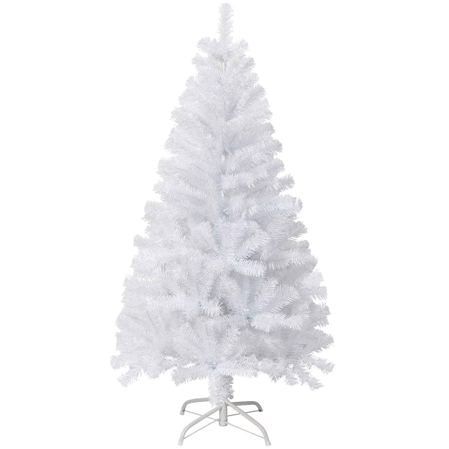 VEYLIN 4ft White Christmas Tree 320 Tips Artificial Tree with Metal Stand