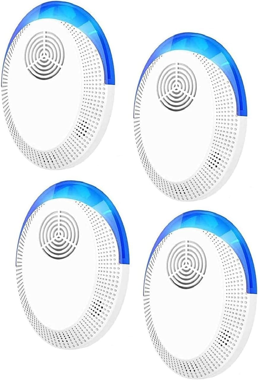 Ultrasonic Pest Repeller, Electronic Mouse Repellent Plug-in, Pest Control for Mice, Rats, Spiders, Rodents, Flies, Mosquitoes, Safe for Pets and Humans (4pcs)
