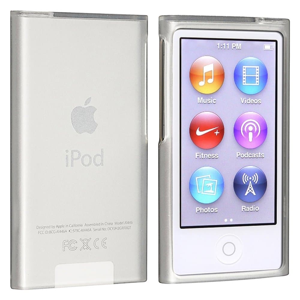 iPod nano 7/7th Generation Case,PEWELL Soft TPU Bumper Case Covers Protective Case for Apple ipod nano 7 7th 8th Generation (Crystal Clear)