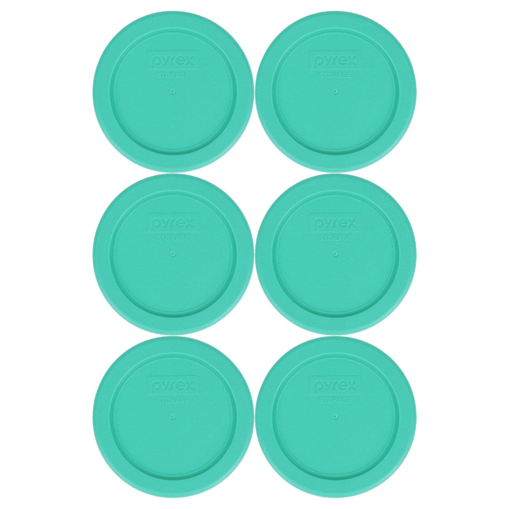7202-PC 1-Cup Green Food Storage Replacement Lid (6 Pack) - Made in USA