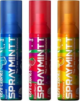 Spraymintt Mouth Freshener | Mukhwas | Breath Freshener | Oral Hygiene | 175+ sprays of instant long lasting with Zero Calories Freshness | Icymint flavour + Brezeberry flavour + Orangewave flavour | 15g - Combo of 3