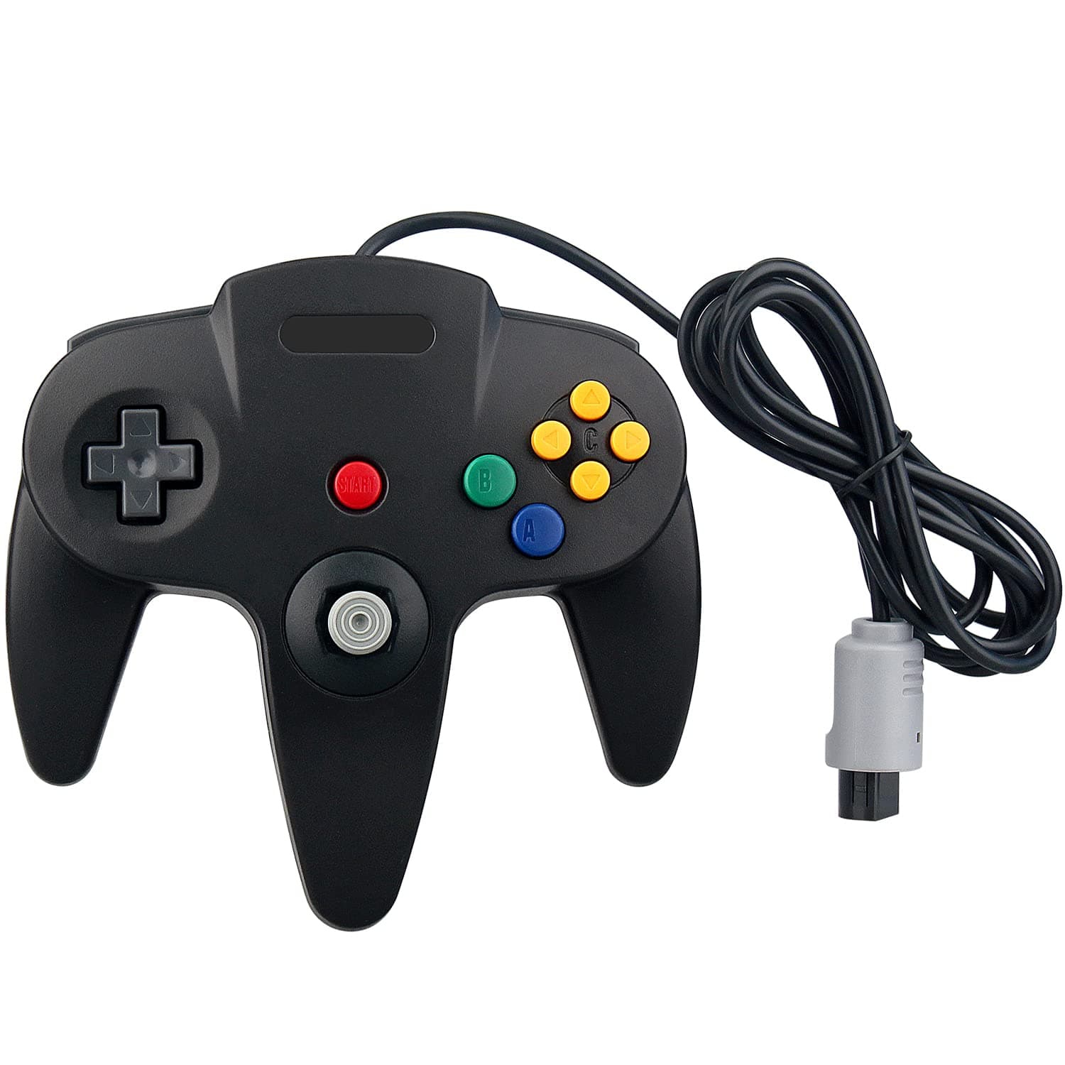 OSTENT Wired Controller Gamepad Joystick Joypad for Nintendo 64 N64 Console Video Games Color Black