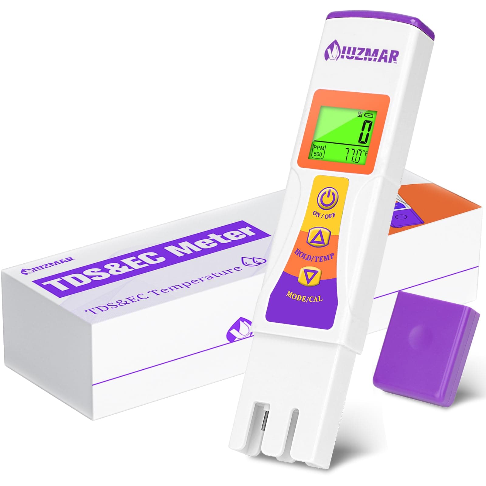 Digital Water Tester TDS Meter for Drinking Water Filter Water 3 in 1 PPM EC Temp Meter with LCD Display Suitable for Water Quality Testing City Water RO Systems Well Water