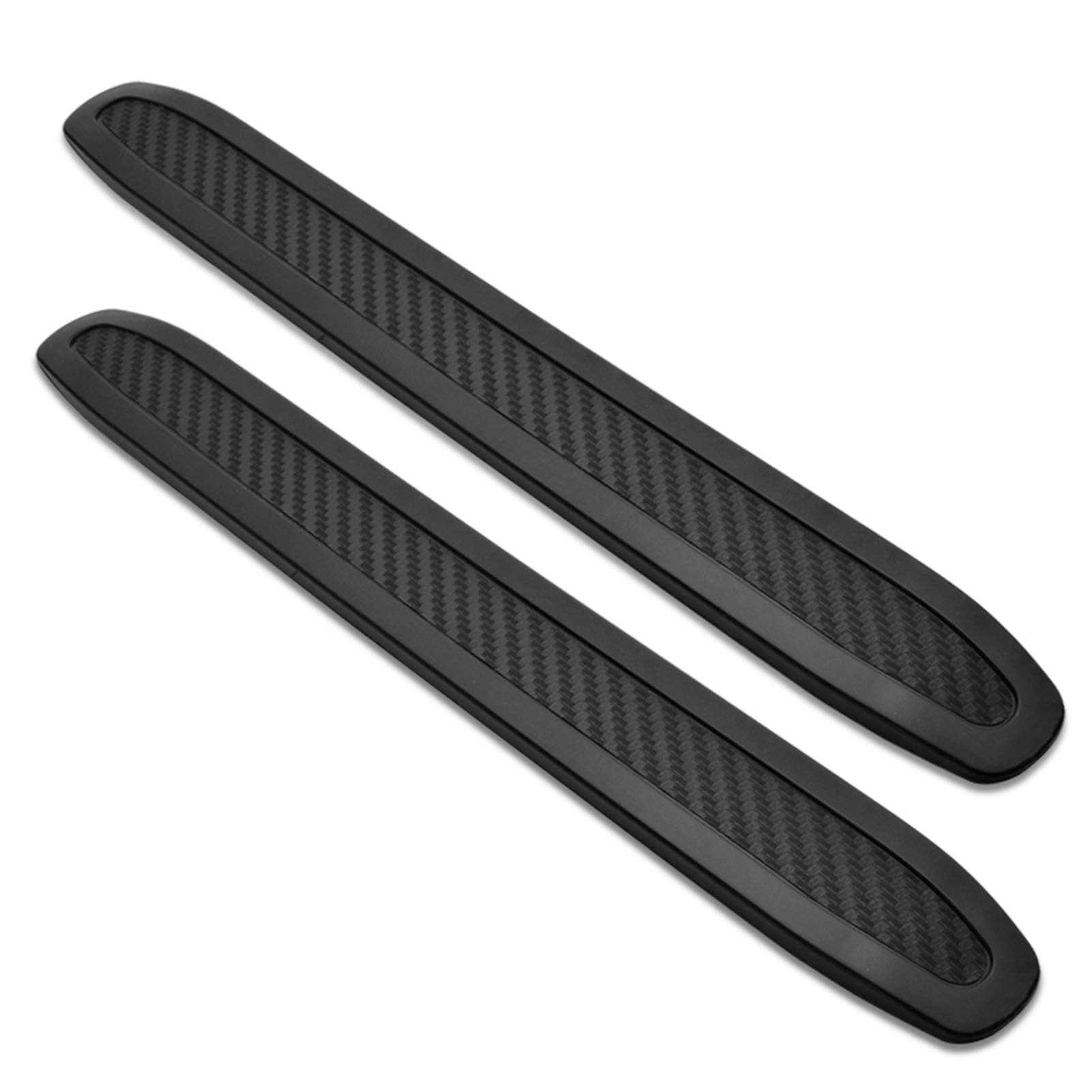 runmade Black Anti-Collision Patch Bumper Guard Strip Anti-Scratch Bumper Protector Trim Universal for Cars SUV Pickup Truck (2 Pack)