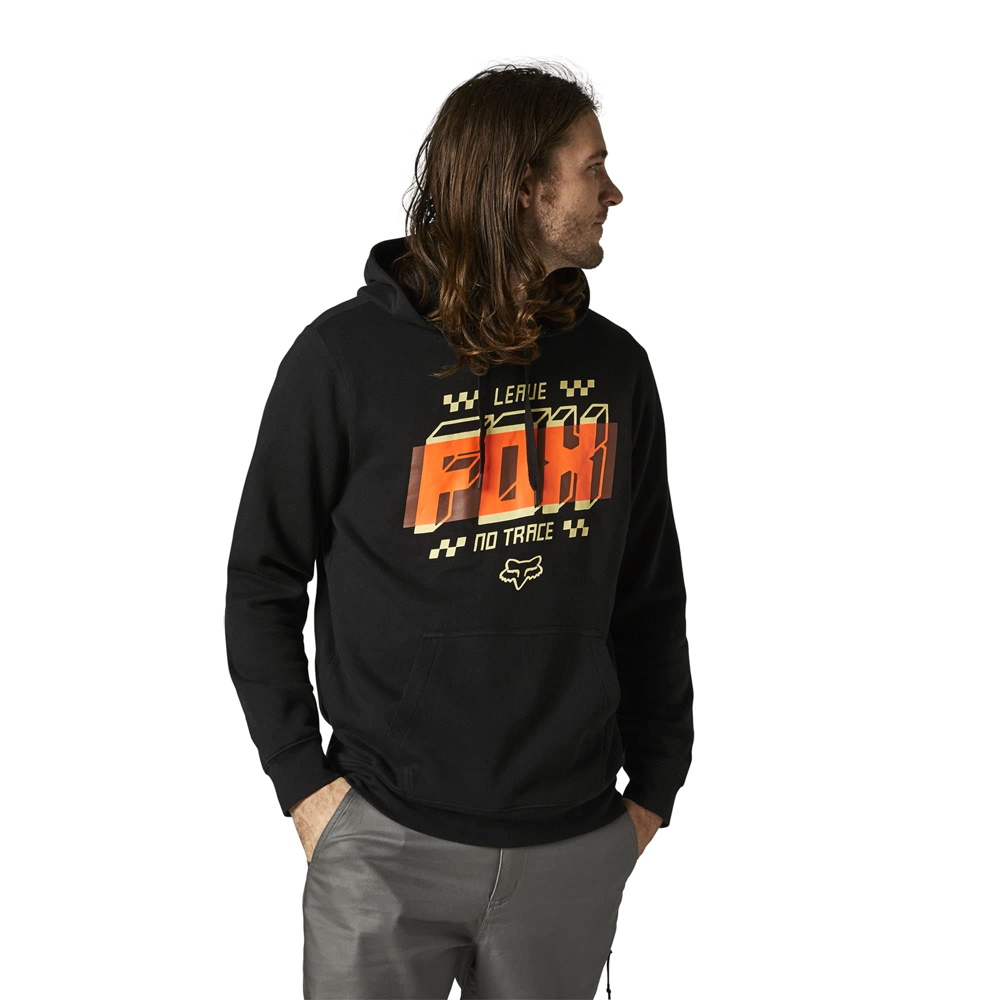 Fox Racing mens Fullstop Pullover Fleece Hooded Sweatshirt