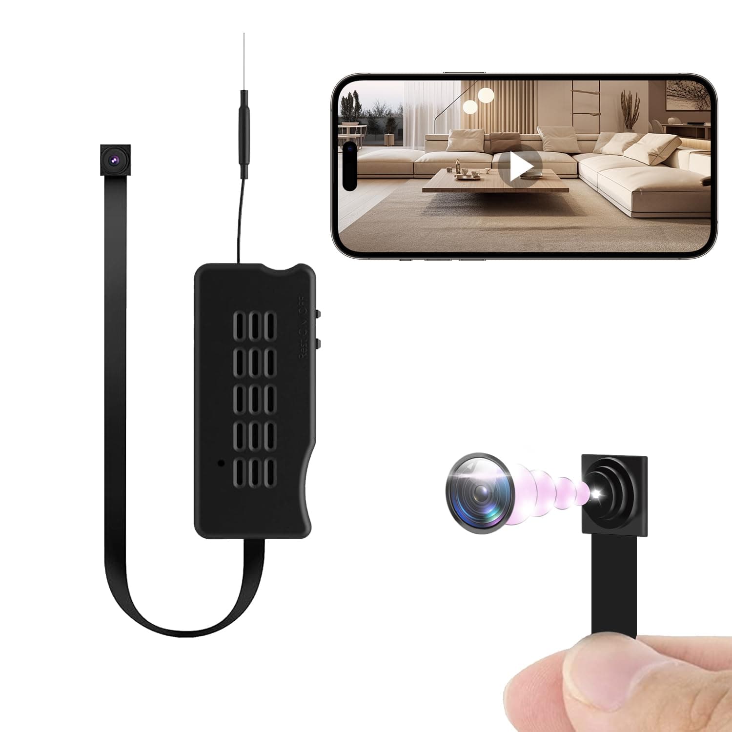 HiSpyCam Mini Camera DIY Module HD 1080P Camera Small WiFi Security Cameras Tiny Wireless Nanny Cam