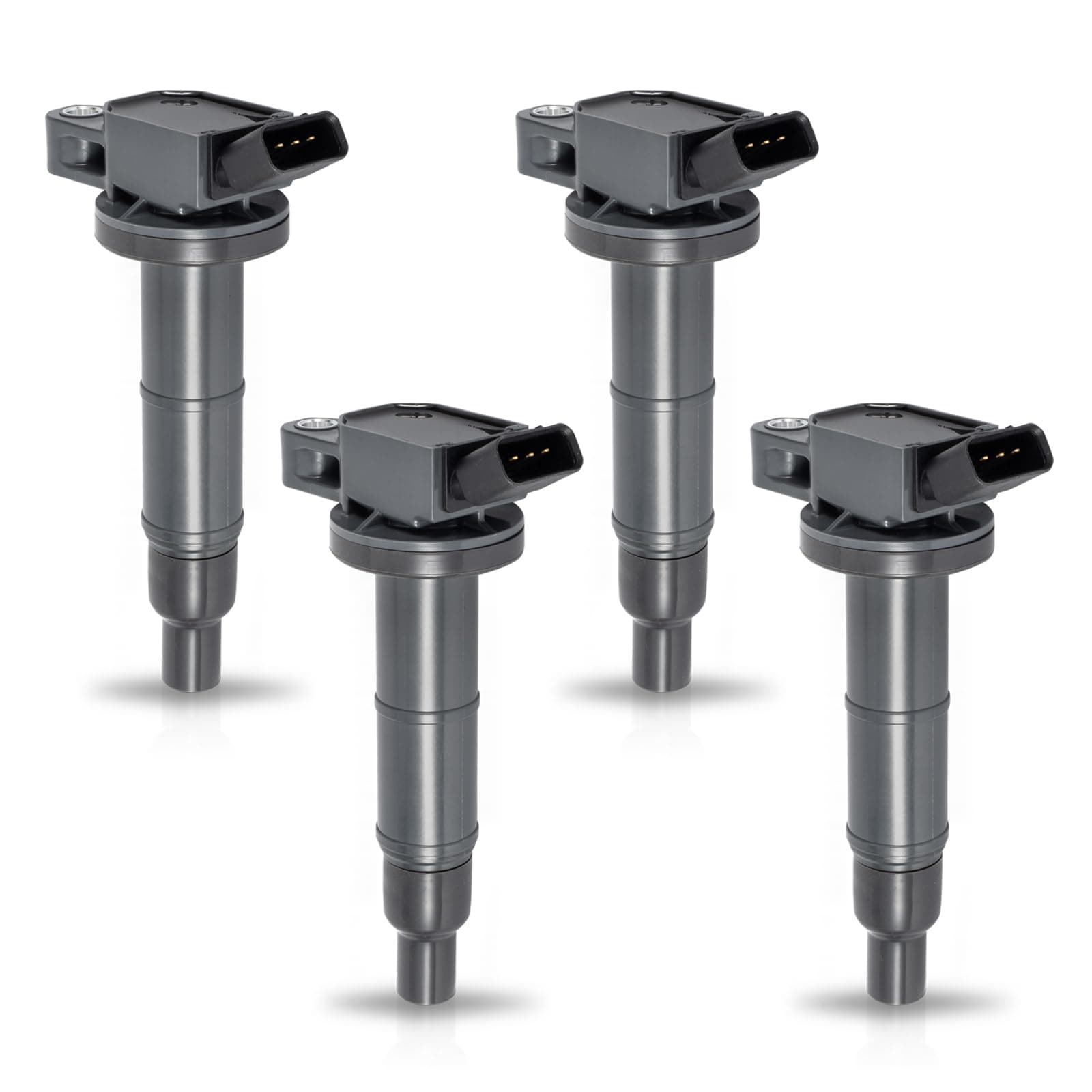 Set of 4 Ignition Coil Pack 2002 2003 2004 2005 2006 2007 2008 2009 Compatible with Toyota Lexus Scion Camry Corolla Matrix RAV4 Solara Highlander tC xB HS250h 2.0L 2.4L V4 coils for UF333 C1330