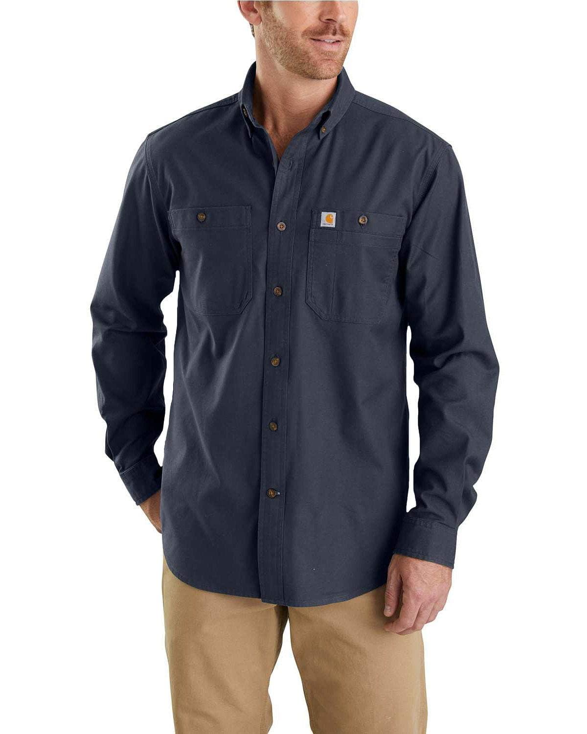 Men's Rugged Flex® Rigby Long-Sleeve Work Shirt Work Utility Button Down Shirt