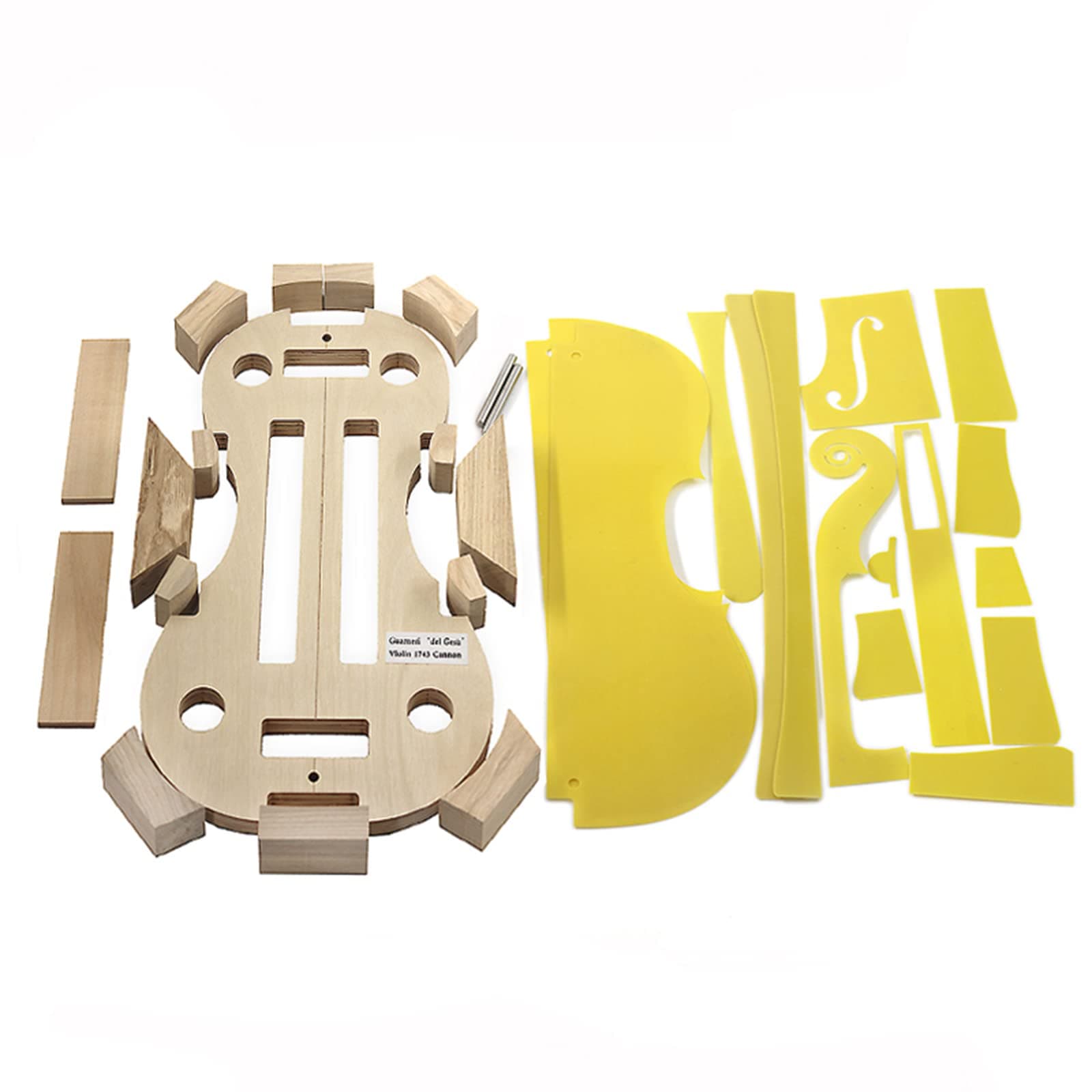 Violin-making mold template inside mold Cremona Messiah cannon head sound hole 4/4 DIY Voilin tool (1743 the Cannon mold)