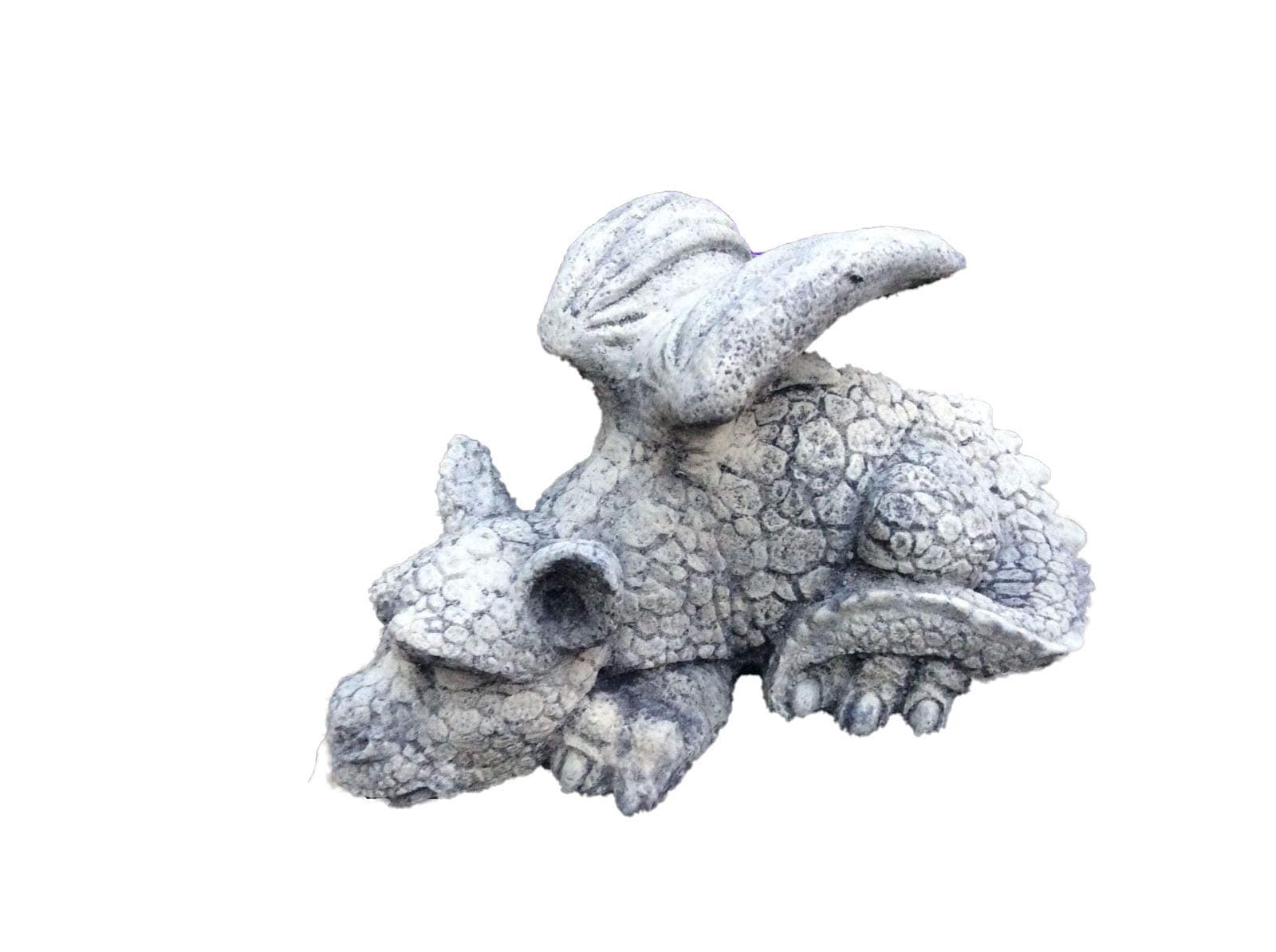 Stone dragon sleeping garden ornament