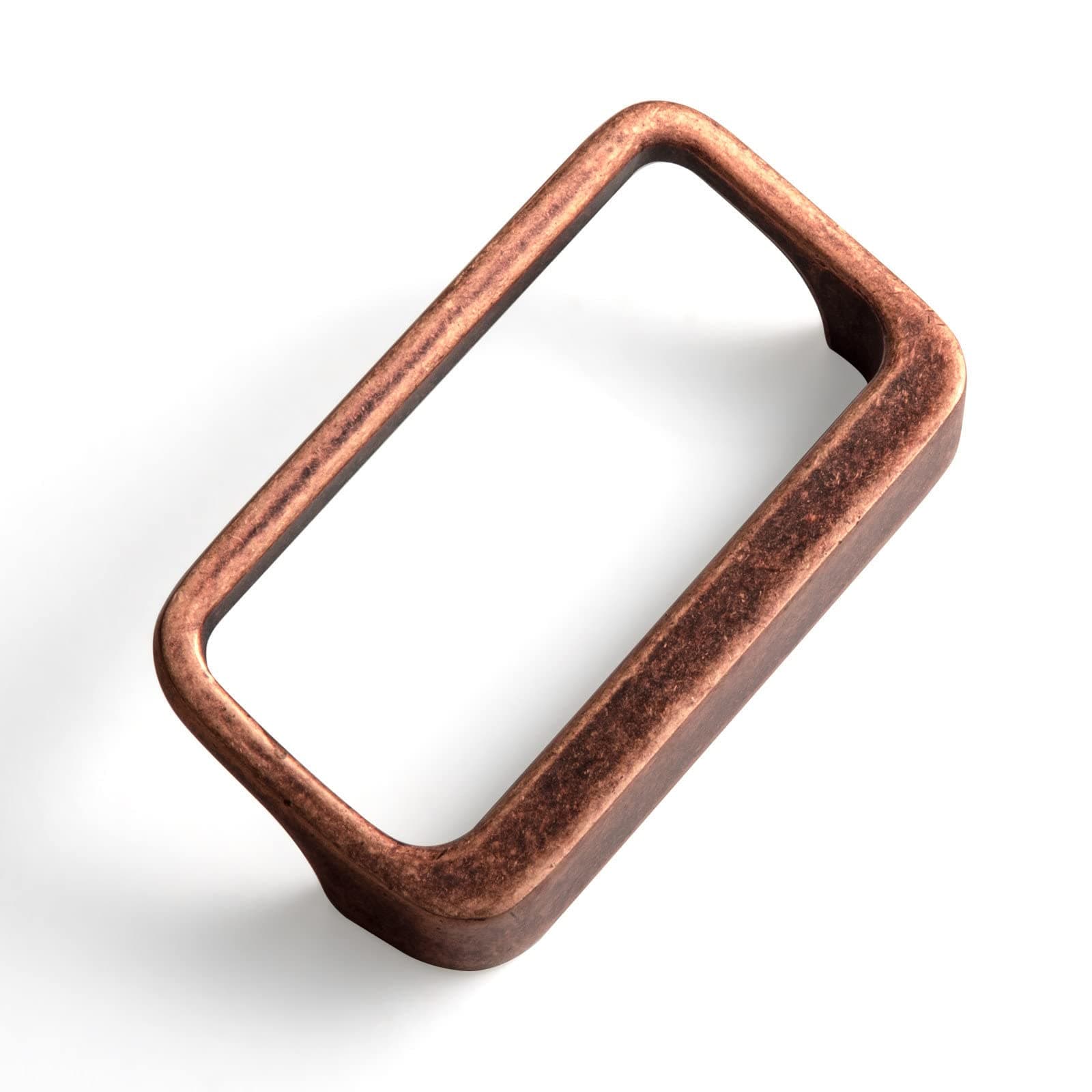 Antique Copper Cabinet Pulls with Hole Center 2.5''(64MM),Retro Zinc Alloy Drawer Pulls for Drawer,Wardrobe,Cupboard,6 Pack