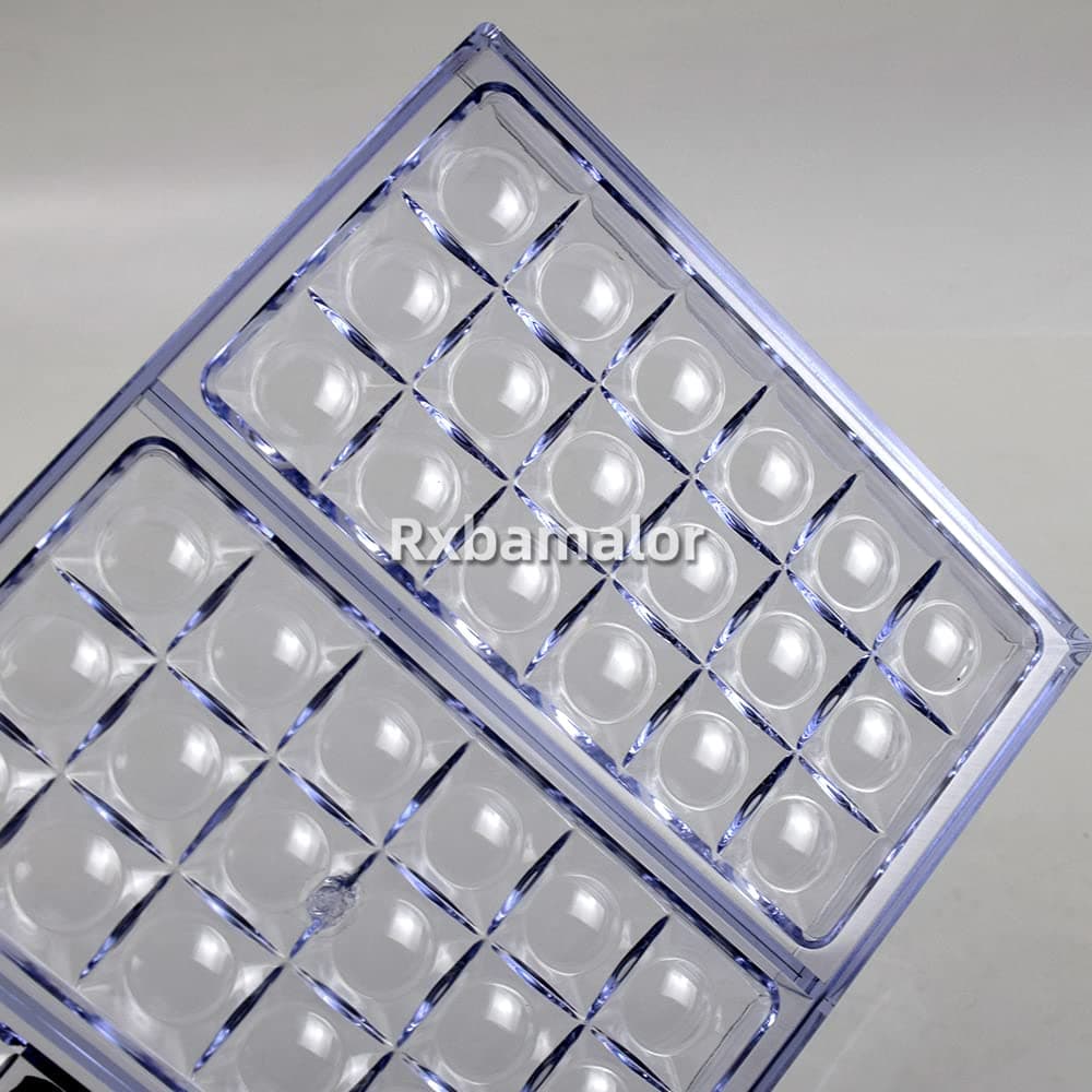 BRICKS Shape Polycarbonate Chocolate Mold Chocolate Bar 3 Cavity 154 * 77*H9mm