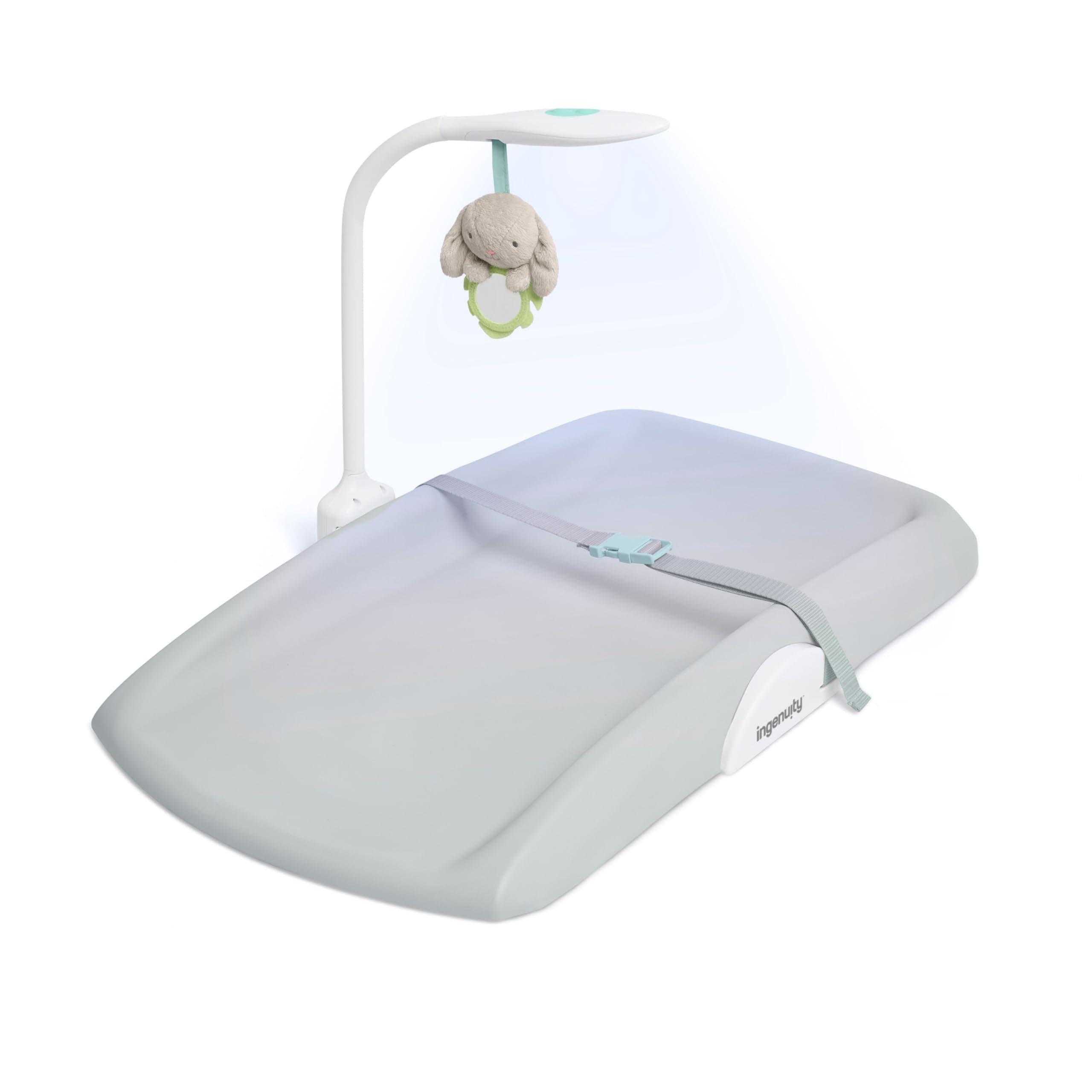 Ingenuity Day & Night Sylvi Baby Changing Mat - Includes Nightlight - Easy to Clean - Extra Comfort - Ages 0M+
