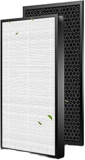 HEPA Filter H13 ，Compatible For Panasonic，Air Purifier Filter Replacement Collect Dust Hepa F-ZXFP35X And Activated Carbon Filter F-ZXFD35X Set For F-PXF35M