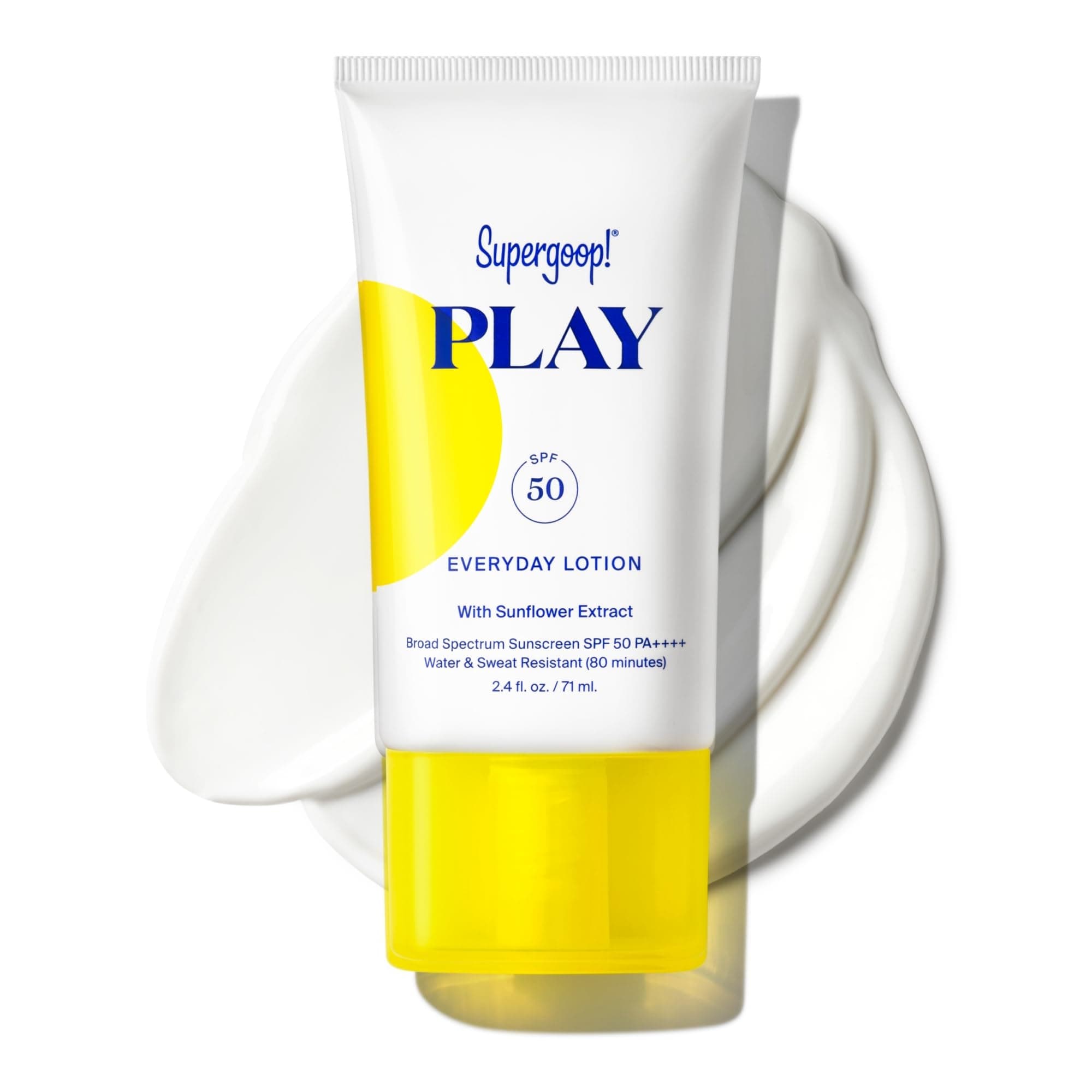 PLAY Everyday Lotion SPF 50 (2.4 fl oz) - Broad Spectrum Body & Face Sunscreen for Sensitive Skin - Great for Active Days - Fast Absorbing, Water & Sweat Resistant