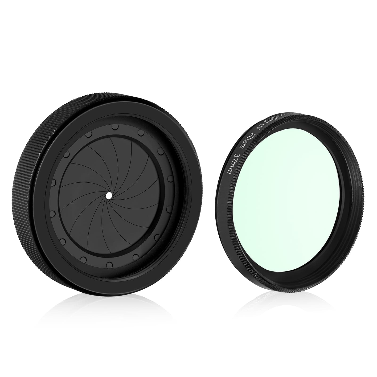 Adjustable Iris Aperture Diaphragm Filter Pack M30 to M37 Iris Aperture Diaphragm Adapter Optical Diaphragm 1.5-26mm Lens Module Adapter Ring PVS-14 PVS-31 Optics