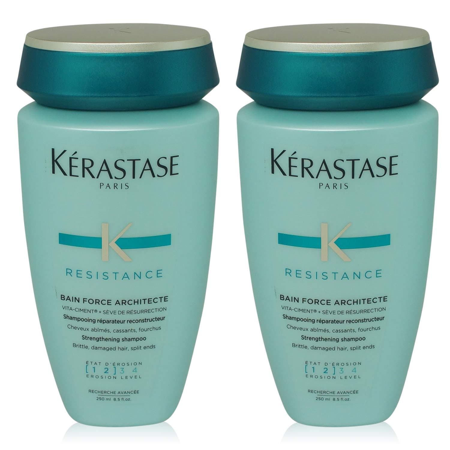 Kerastase Resistance Bain Force Architecte Shampoo 8.50 oz (Pack of 2)