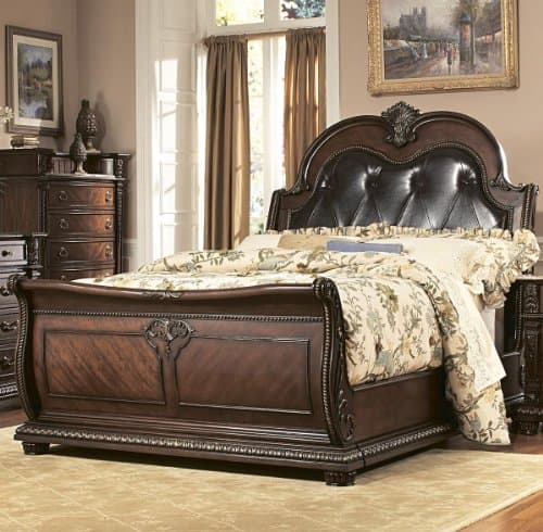 Palace Sleigh Bed Size: California King
