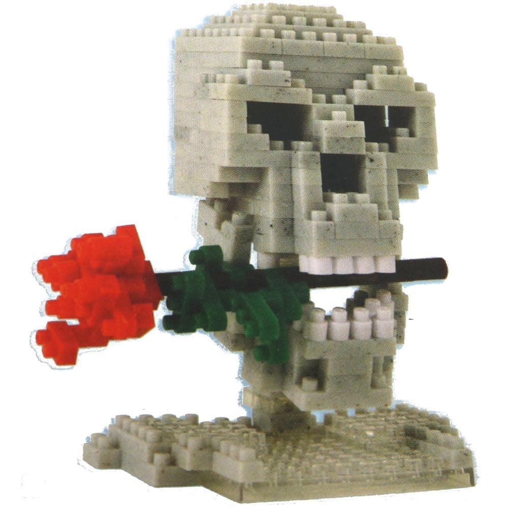 Bepuzzled 3D Pixel Puzzle - Skull & Rose (230+ Pcs)
