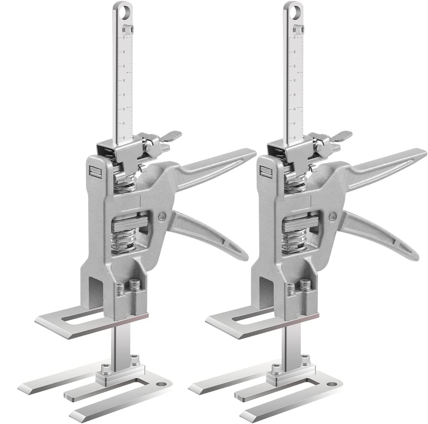 YUEWOLabor Saving arm Jack 2PCS, 12in Multi-Function Height Adjustment Lifting Device, 440LBS Two-Speed Descent Mod Lifter Jack for Installing Cabinets, Doors, Furniture, Windows