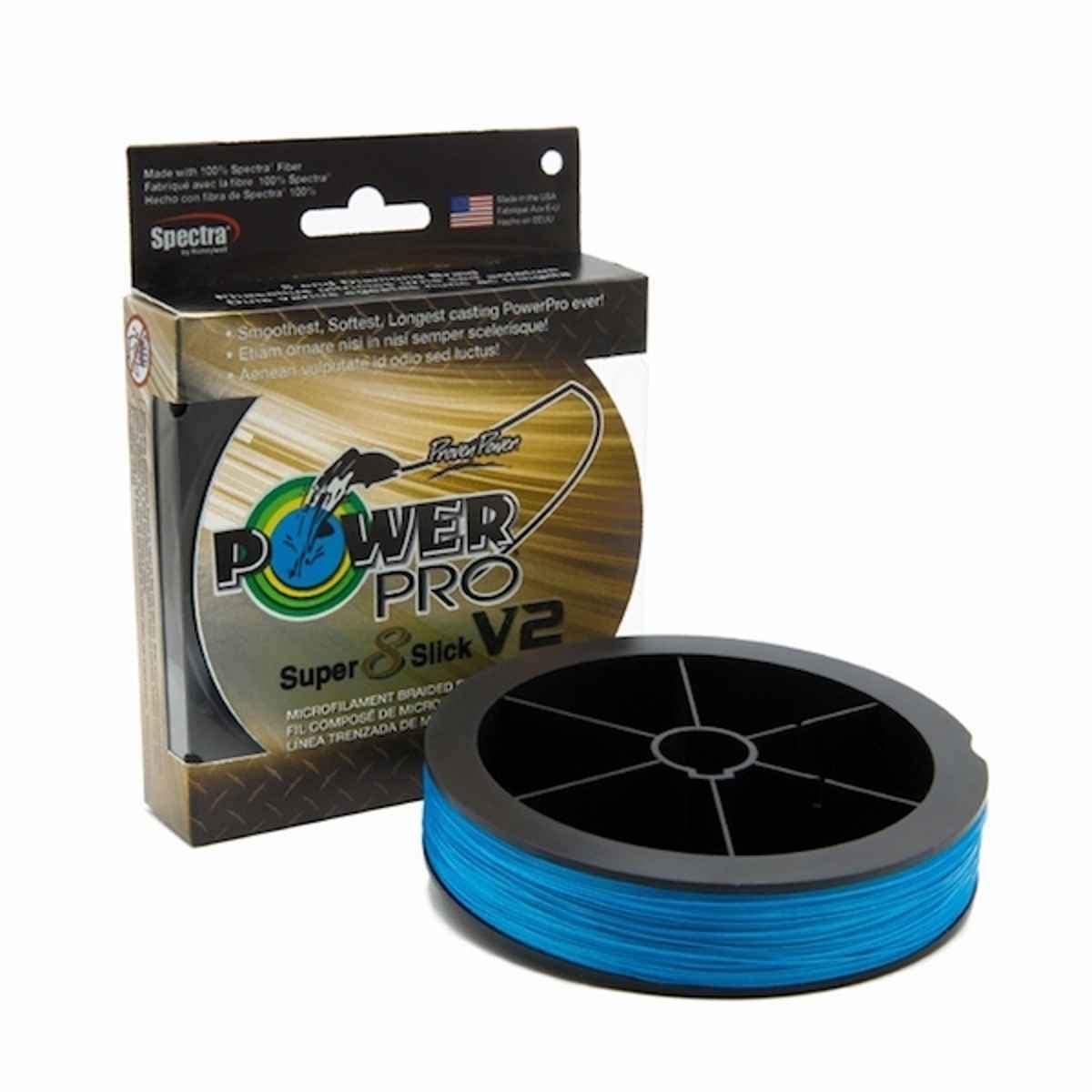 POWER PRO Super8Slick V2 Blue Braided Line