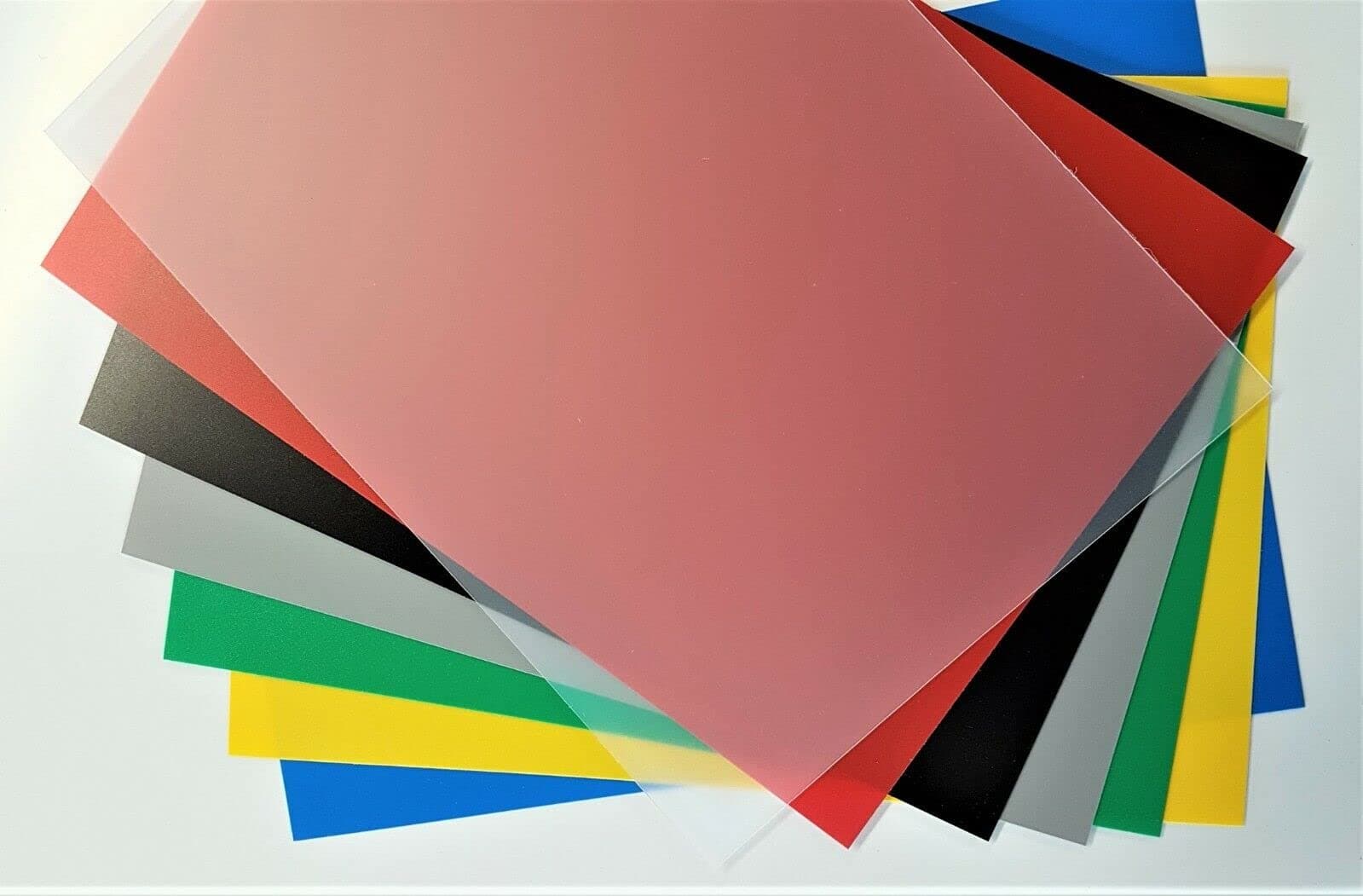 Plastic Sheet Polypropylene Coloured ViPrint Graphic Arts 0.8mm Thick A5 to A2 (Yellow, A4-297 x 210mm (11.7 x 8.3 in))