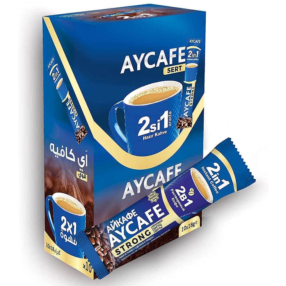 Aycafe2 in 1 Instant Coffee Box, 10 Sachet