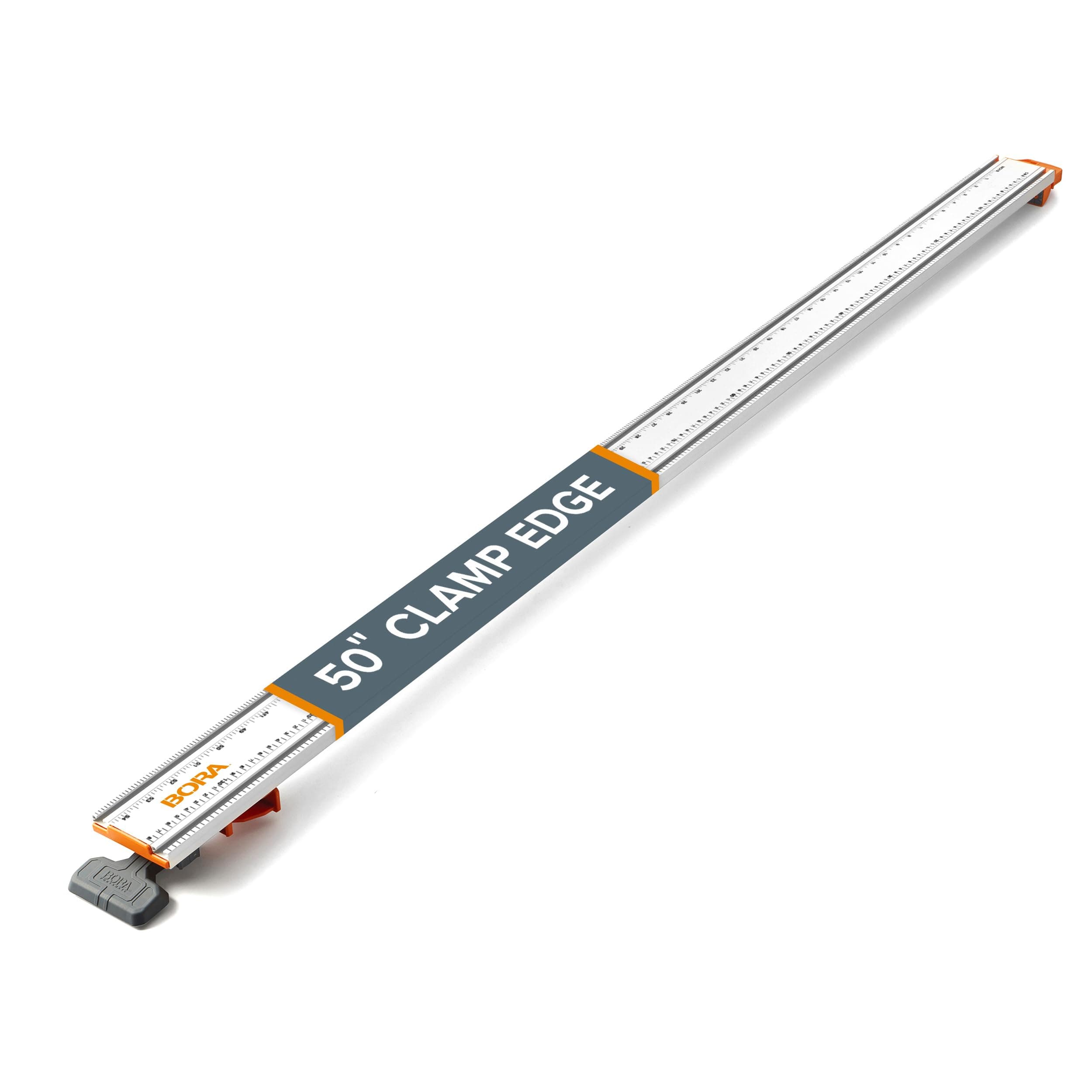 BORA 50” NGX Clamp Edge, Straight Cut Guide for Circular Saws, Easy to Use, Great for Cross-Cutting Plywood Sheets and Routing Dados, 544050