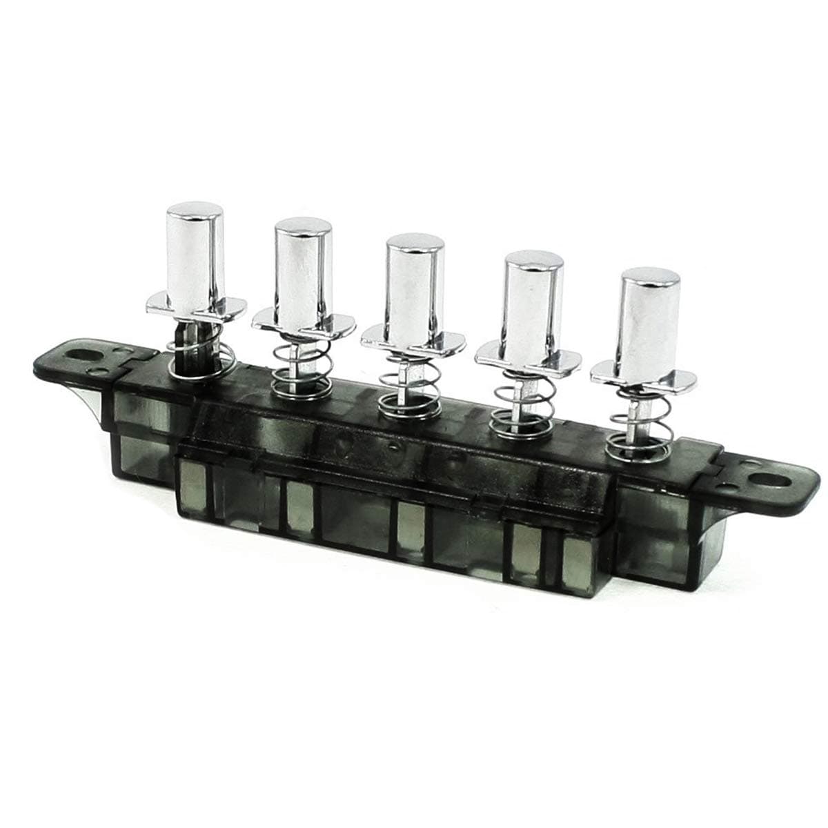 COMOK MQ22-5B AC 250V 4 Amp 5 Pushbutton Piano Type Key Board Switch for Range Hood, 135mm Long