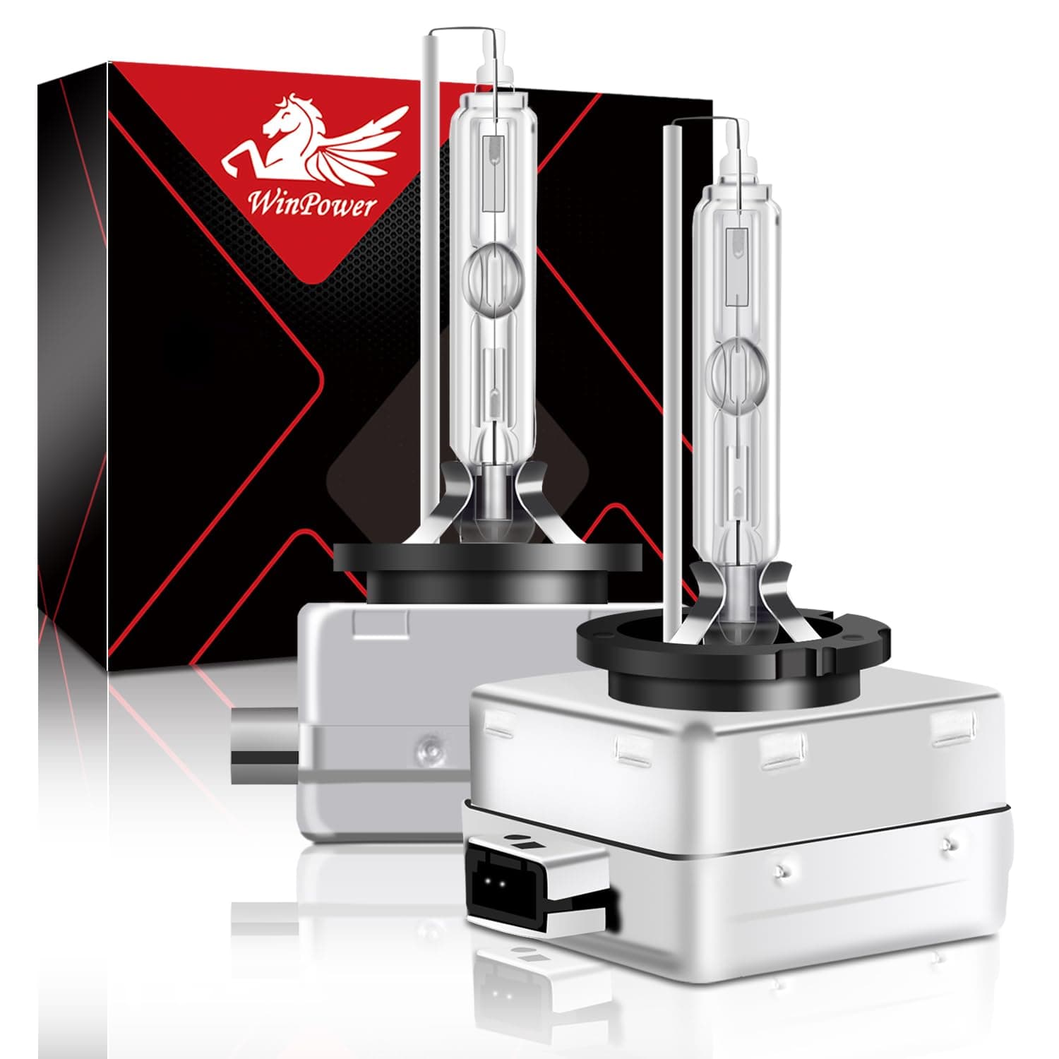 35W D1S HID Xenon Headlight Replacement Bulbs 6000K, Pack of 2