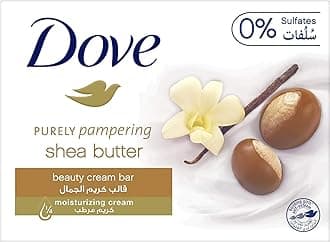 Dove Pampering Beauty Cream Soap Bar, for all skin types, Shea Butter & Vanilla with ¼ moisturizing cream, 160g