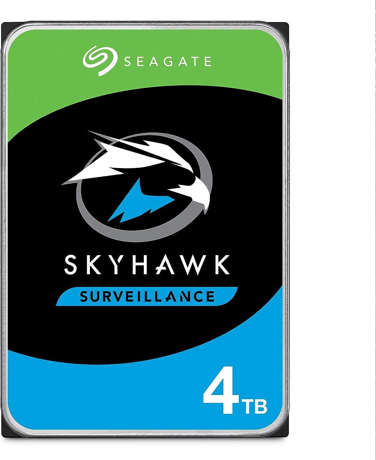 Skyhawk 4 TB, Video Internal Hard HDD – 3.5", SATA 6Gb/s, 256MB Cache, for DVR NVR Security Camera System, with in-house Rescue Services (ST4000VX016)
