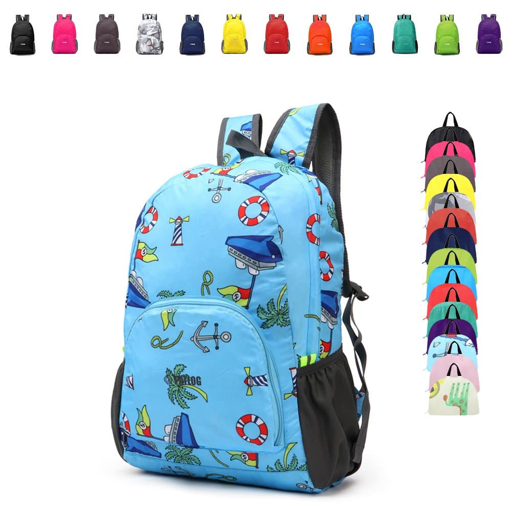 Lightweight Foldable Casual School Backpack Durable Waterproof Hiking Camping Daypack