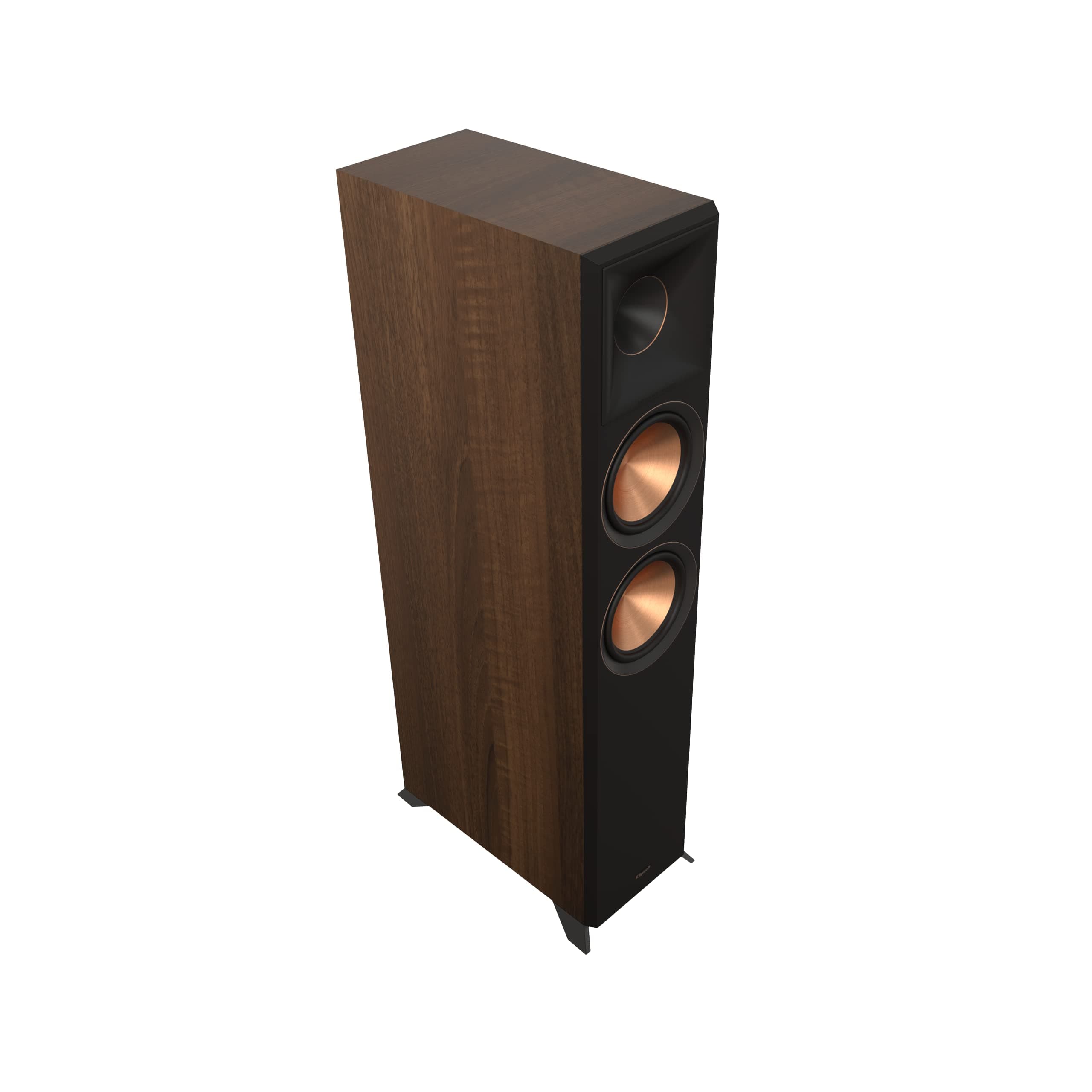 Reference Premiere RP-6000F II Floorstanding Speaker with Larger 90° x 90° Hybrid Tractrix Horn, 1” Tweeter, 6.5” Woofers, and Dolby Atmos Integration Options for Home Theater Sound in Walnut