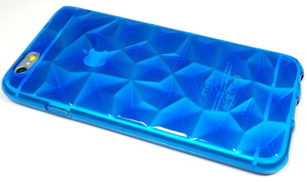 iPhone6 Plus Case, Apple iPhone 6 Plus Crystal Jelly , Mobile Soft Crystal Jelly Case - Retail Packaging (Blue)