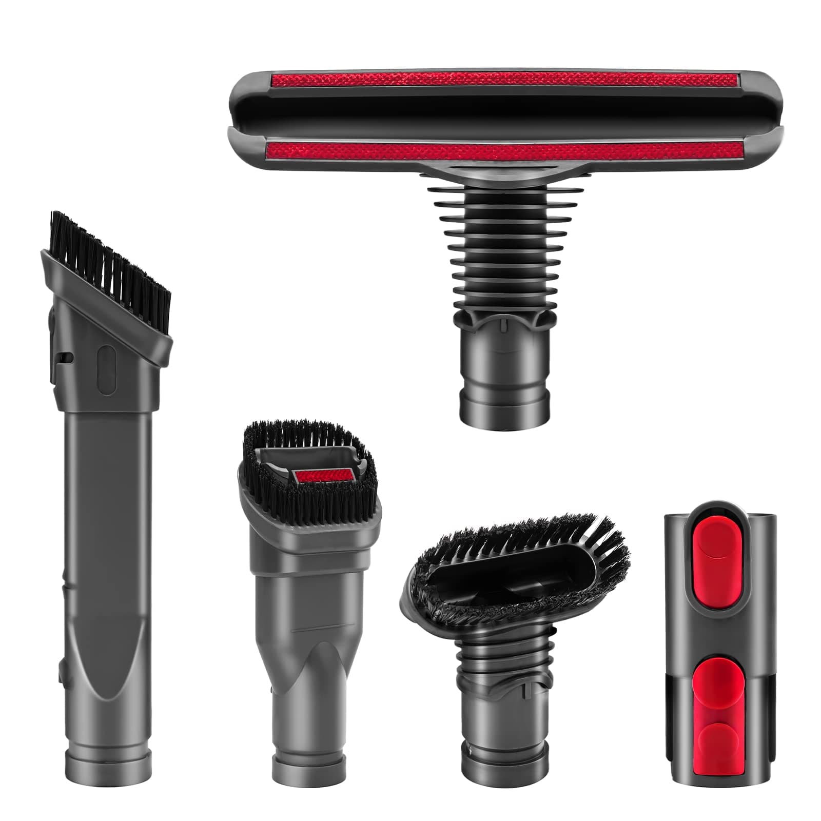 Attachments Tools Kit for Dyson V6 V7 V8 V10 DC16 DC24 DC33 DC34 DC35 DC39 DC44 DC58 DC59 DC62 DC74 Cordless Vacuum Cleaner, Home Cleaning Tools Brush Kit Accessories (5 PACK)