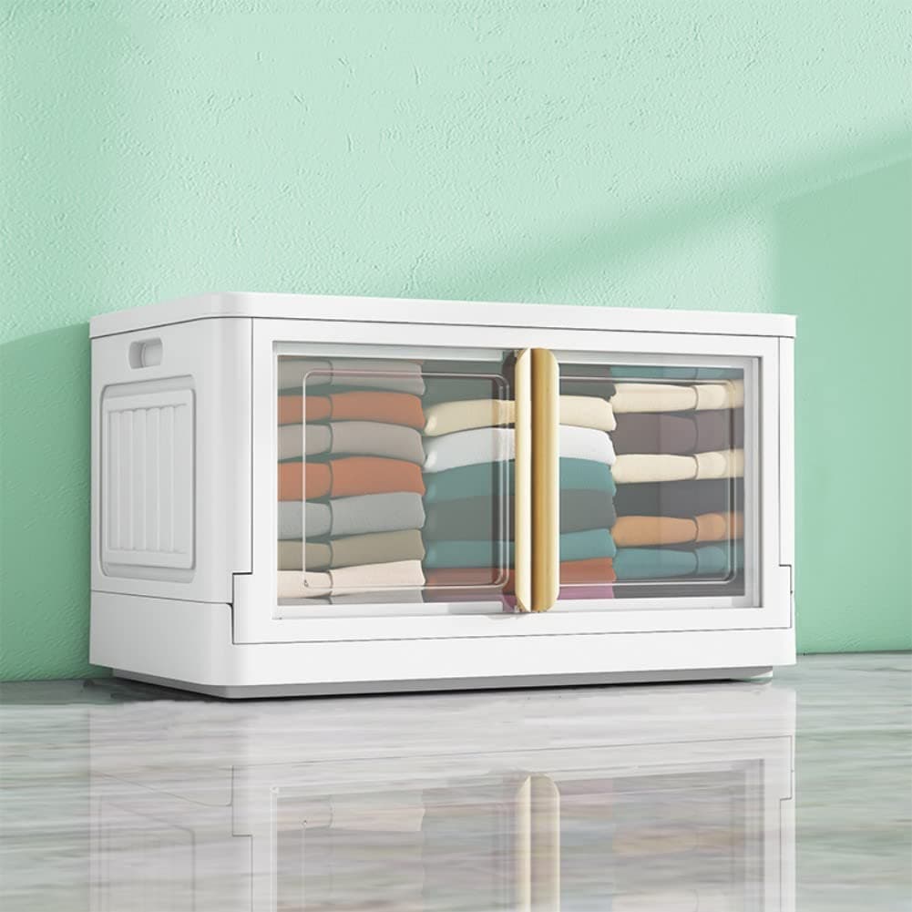 wookonStorage bIns with Lids,78QT Clear Plastic Storage Box