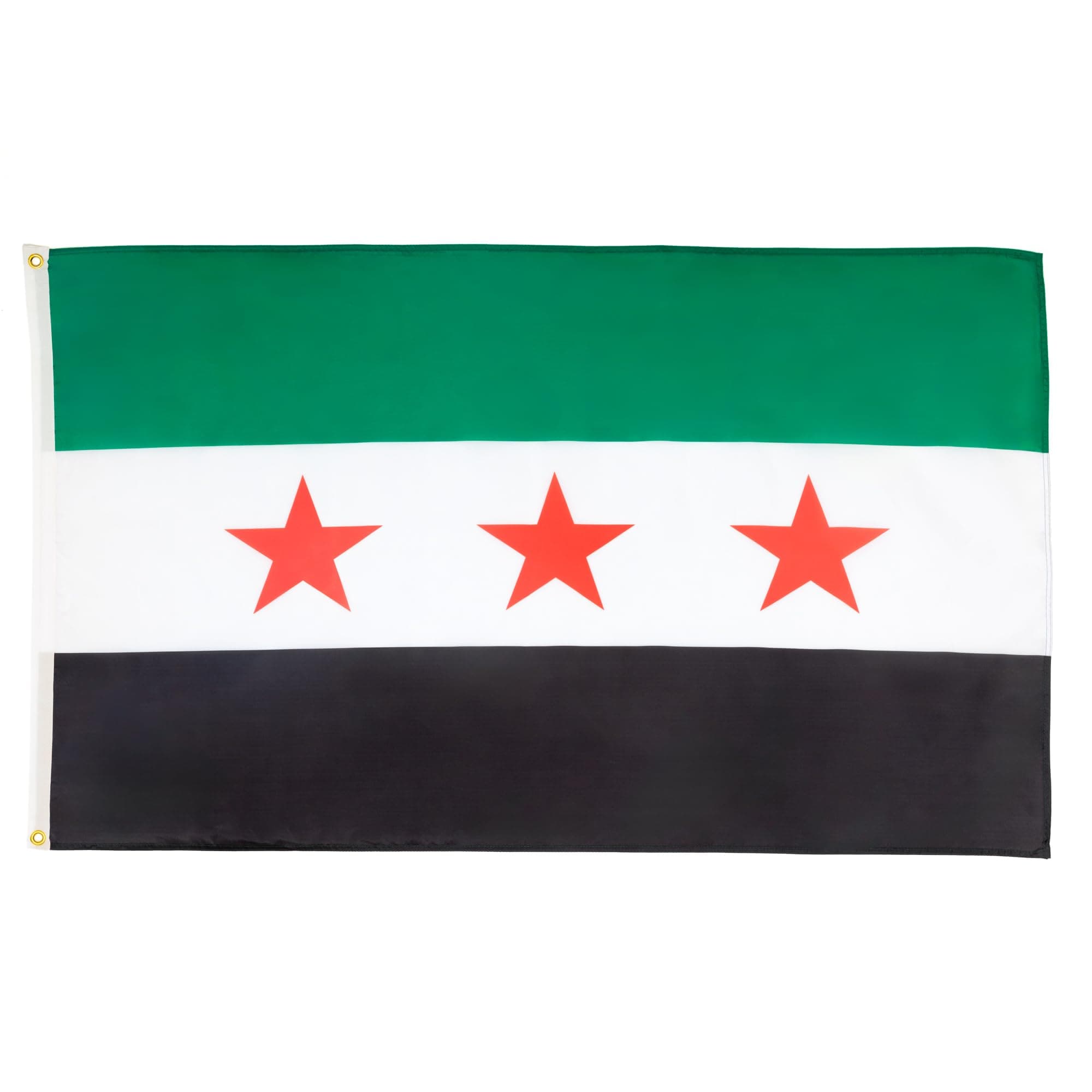 – AZ FLAG - Free Syrian Army Flag - 3x5 Ft - 100D Polyester Army Of Syria Banner with Two Metal Grommets - Fade Resistant - Vivid Colors - 3' x 5' Feet - 150x90 Cm