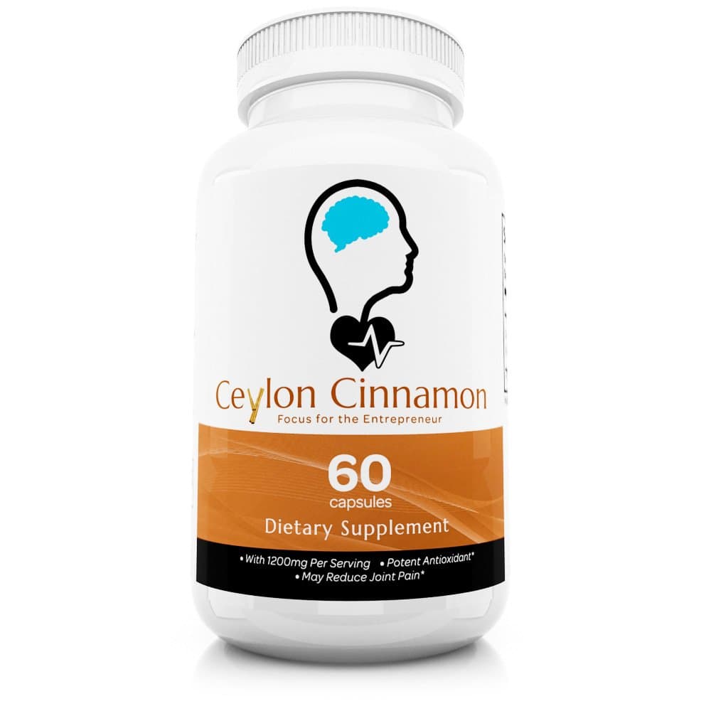 Brainikus Pure Ceylon Cinnamon 1200 MG/Serving, 60 Capsules