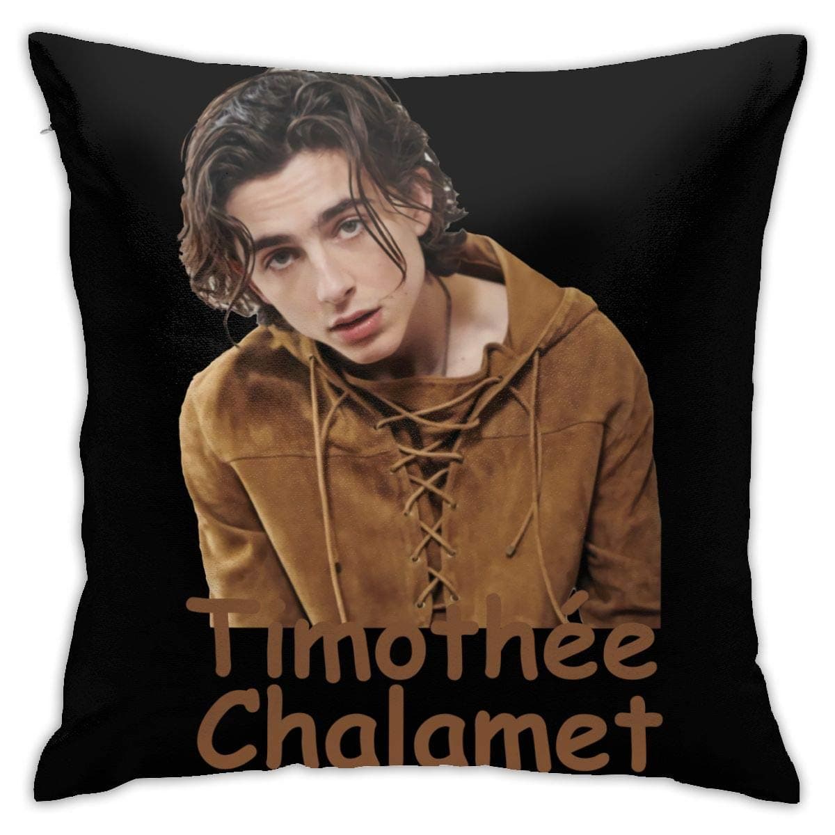 Standard Price Timothee Chalamet Pillow Cases Polyester Pillow Cover Pattern Decorative Washable for Sofa Home Decor 18 X 18