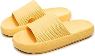 Cloud Slippers for Women and Men, Pillow House Slippers Shower Shoes Indoor Slides Bathroom Sandals, Ultimate Comfort, Lightweight, Thick Sole, Non-Slip, Easy to Clean