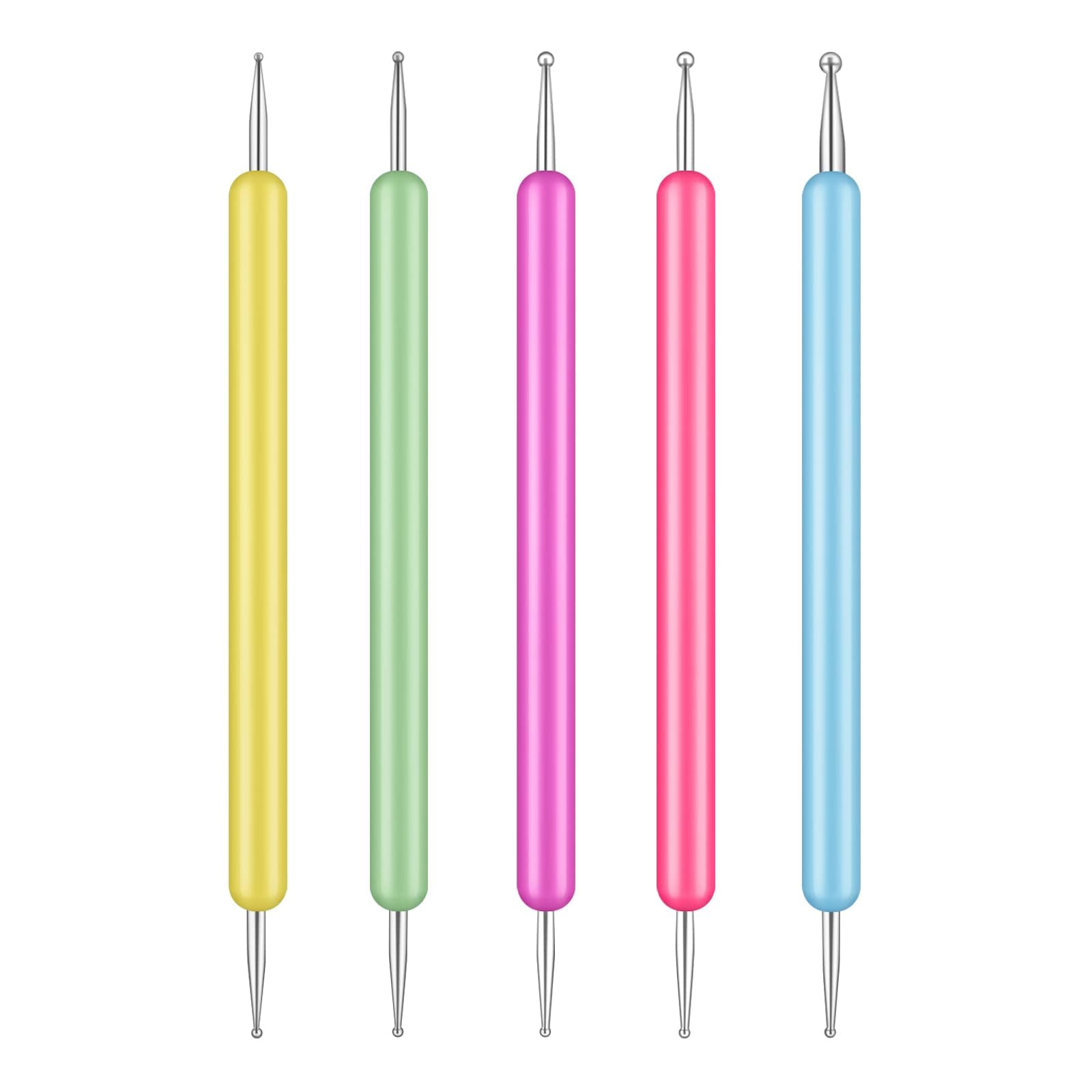 5 Pcs Pattern Tracing Stylus Dotting Tools Set Ball Embossing Stylus for Transfer Paper, Dot Drawing Home Salon, Pattern Tracing Pen, Rock Painting