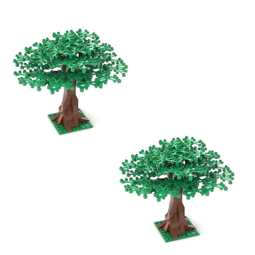 General Jim'sBig Classic Green Building Blocks Toy Bricks - Set of 2 City Botanical Bricks Display