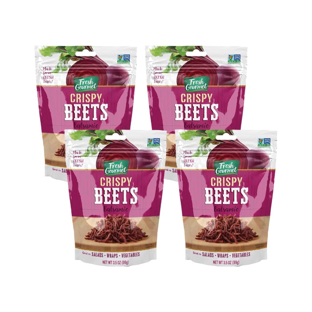 Fresh Gourmet Crispy Balsamic Beets 3.5 Ounce (Pack of 4)
