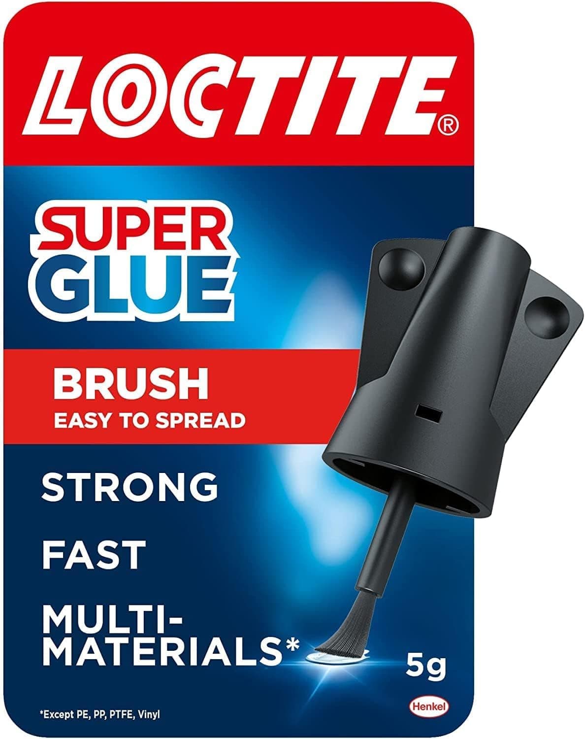 – Super Glue Brush On, Superglue with Applicator Brush, Fast-Drying Clear Glue for Metal, Plastic and More, Easy-To-Use Strong Glue with Easy-Open Cap, 1x5g