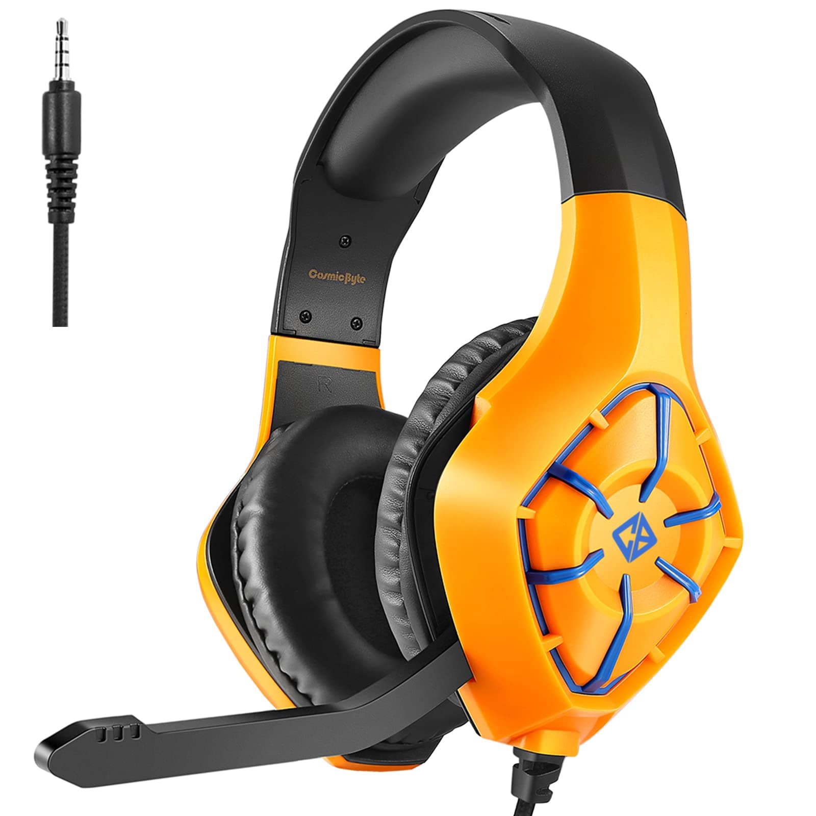 Cosmic Byte GS411 Starlight Headset with Flexible Mic for PS4, PS5 Xbox, Laptop, PC, Mobiles (CB Amber)