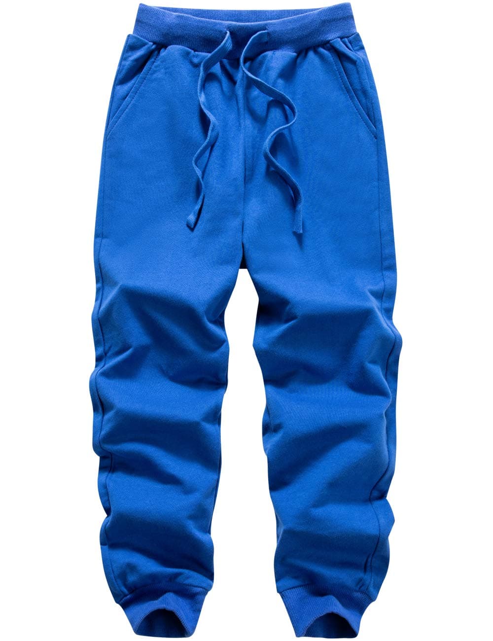Boys' Solid Color Drawstring Cotton Sweatpants Jogger Pants for Kids